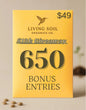 Living Soil Organics Co. product packaging with promotional text on a beige background